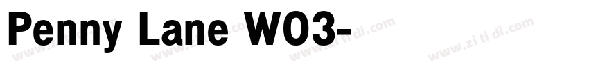 Penny Lane W03字体转换